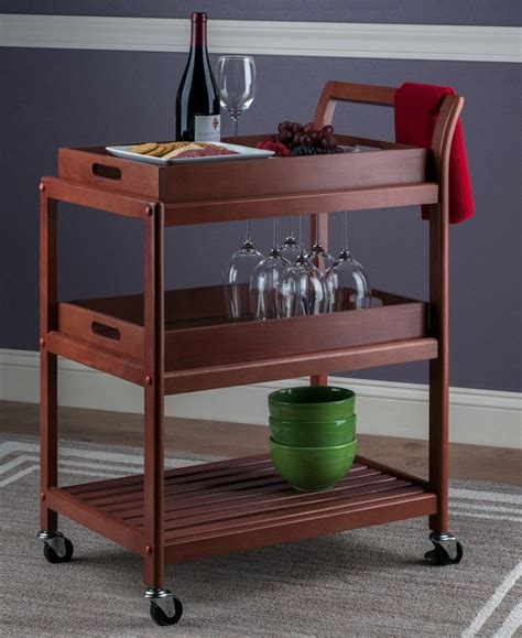 Winsome Albert Entertainment Cart - Macy's | Kitchen furniture storage ...