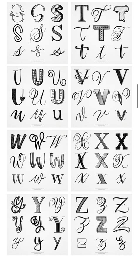 Fonts Handwriting Alphabet, Calligraphy Fonts Alphabet, Handwritten Letters, Hand Lettering ...