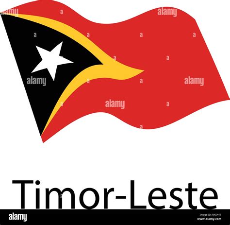 Flag of the democratic republic of timor leste hi-res stock photography ...