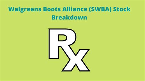 Walgreens Boots Alliance $WBA Stock Breakdown - YouTube