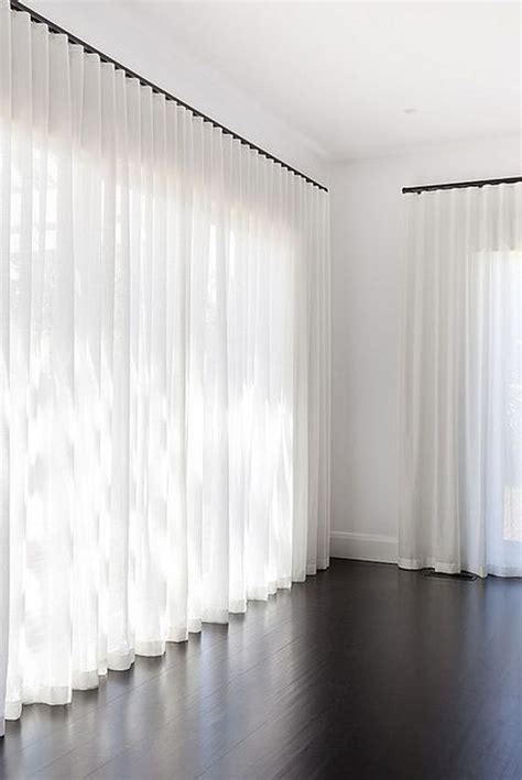 60 Beauty and Elegant White Curtain for Bedroom and Living Room | Sheers curtains living room ...