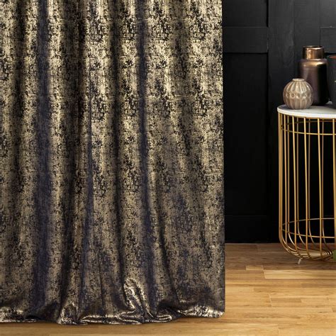 Luxury black and gold curtains - modern style homes Juellie Accessories