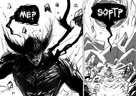 Did some redraw sketches of Webcomic pages with Monster Garou. : OnePunchMan