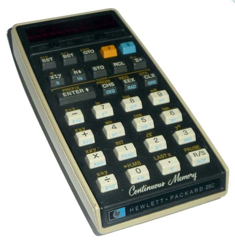 HP-25C programmable scientific/engineering calculator - Calculator - Computing History