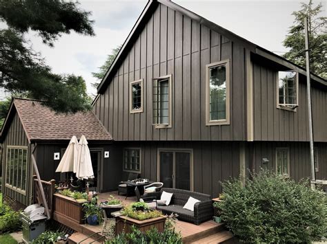 Rich Espresso James Hardie Vertical Siding - Rustic - Exterior - by Global Home Improvement | Houzz