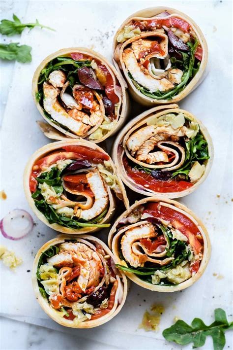 Italian Chicken Wrap - foodiecrush