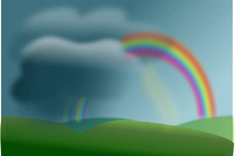 Rainbow in the Sky Clip Art Image - ClipSafari