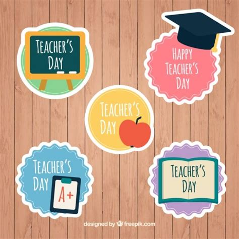 Download Cute Stickers For Teacher's Day for free | Teachers' day, Vector free, Teacher