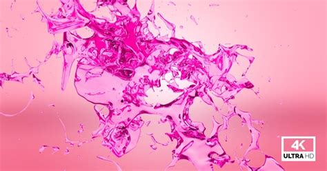 Abstract Pink Water Splash V2, Stock Video - Envato Elements