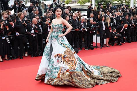 Fan Bingbing Dazzles at Cannes Film Festival in 'Walking' Tiger Dress