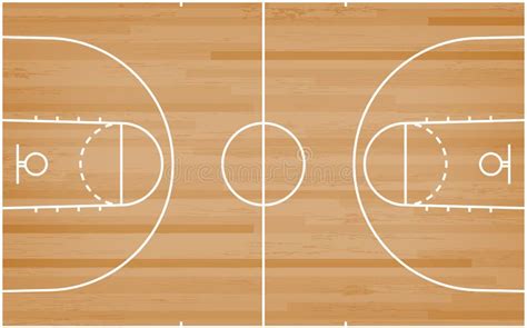 Basketball Court Floor with Line on Wood Pattern Texture Background ...