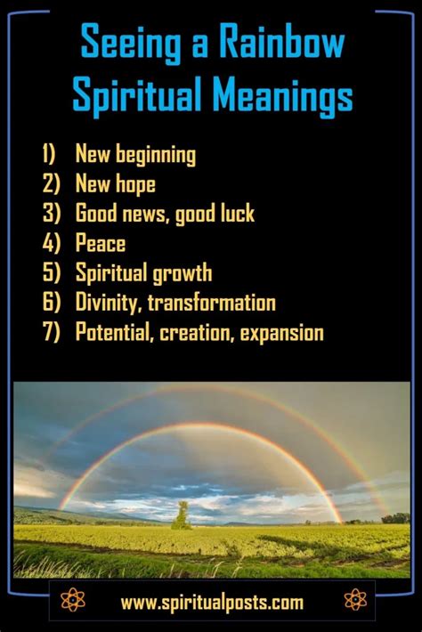 Seeing A Rainbow Spiritual Meanings & Symbolism | Spiritual Posts