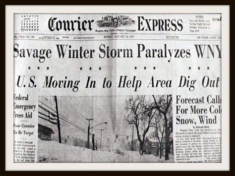 Blizzard of 1977...this was my last winter in Buffalo. Moved to Houston ...