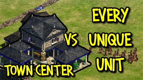 TOWN CENTER vs EVERY UNIQUE UNIT | AoE II: Definitive Edition - YouTube