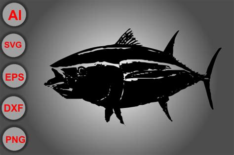 Printable River Fish Silhouette Bundle Bundle · Creative Fabrica