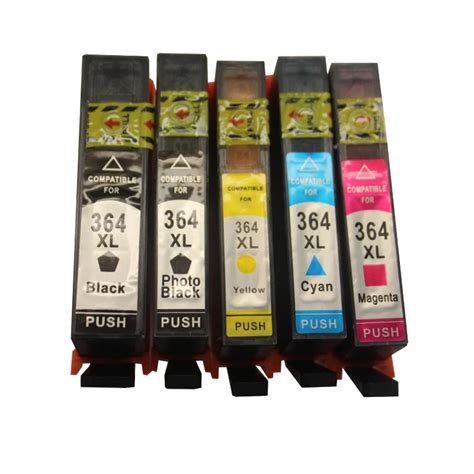 5PK 364 XL Full Ink Cartridge for HP Photosmart 7510 7520 7515 B8550 ...