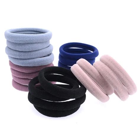 20 Pcs/ Pack Neutral Hair Ties No Crease Hair Elastic Seamless Ropes ...