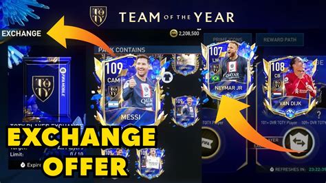 TOTY FIFA MOBILE 23 EXCHANGE PLAYERS MESSI 109 F2P | TEAM OF THE YEAR MESSI #fifamobile #toty # ...