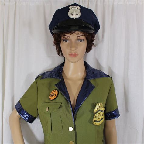 Womens Border Patrol Police Uniform Large Costume with Hat DreamGirl #Dreamgirl #Uniform # ...