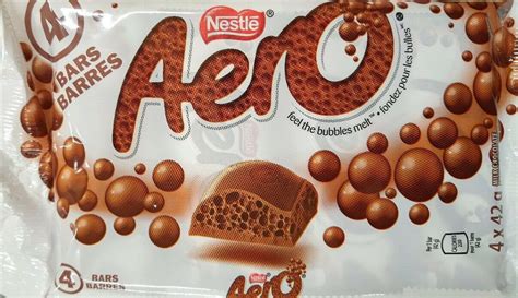 Nestle Aero Chocolate Bars 4 pack x 6 Canadian