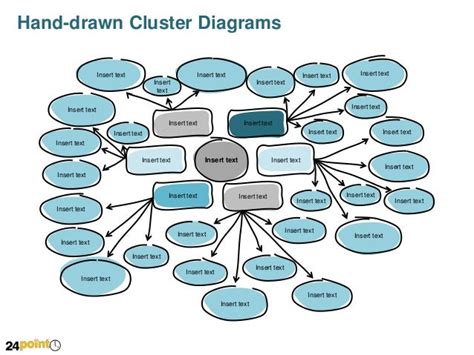 Custom-drawn Cluster Diagrams - PowerPoint Slides