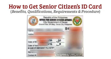 How to Get Senior Citizen's ID Card - Philippine IDs