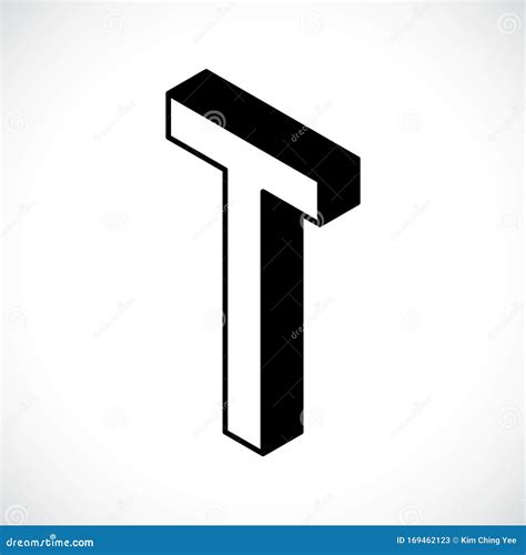 3d Letter T Logo Icon Design Template Element. Stock Vector - Illustration of symbol, letter ...