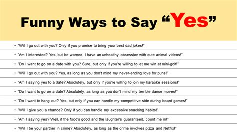 Ways to Say Yes: Cute, Funny & Creative - GrammarVocab