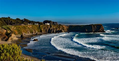 Download Wave Seascape Nature USA California Cliff Ocean Scenic Photography Coastline HD ...