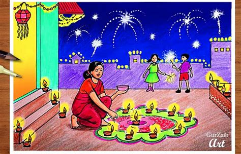 10+ Easy Diwali Drawing Ideas for Kids and Adults with Videos