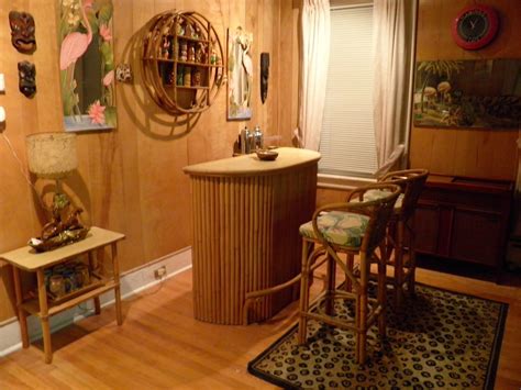 Tiki bar decor at home -- readers photos of their tiki style