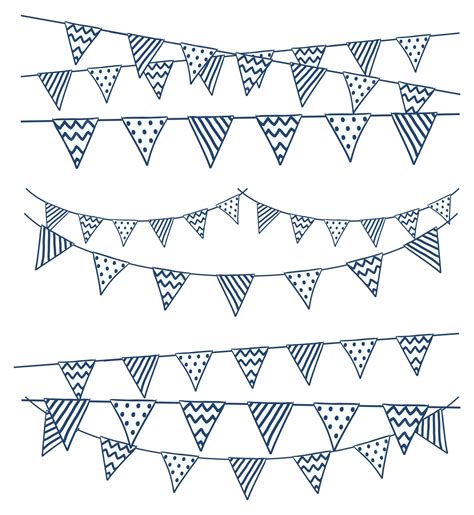 Premium Vector | Set of bunting flag