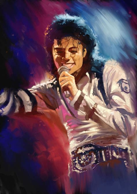 Michael Jackson Colorful Digital Artwork - Michael Jackson Official Site