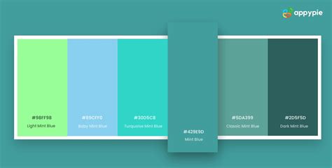 Mint Blue Color in Graphic Design