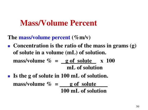 Percent By Mass And Volume Worksheet