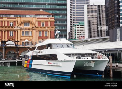 Ferry In Harbour; New Zealand Stock Photo - Alamy