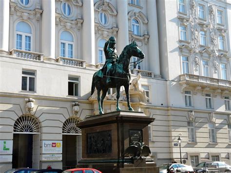 Equestrian statue of Johann Josef Wenzel Radetzky in Vienna Austria