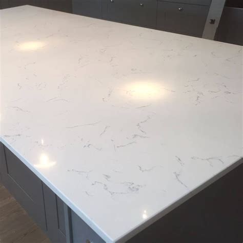 White Carrara Quartz Countertop | Quartz kitchen countertops, Quartz kitchen countertops white ...