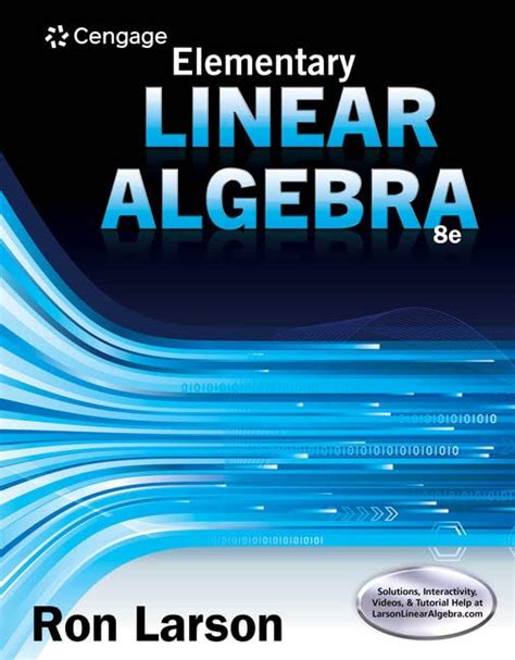 Elementary Linear Algebra 8th Edition by Ron Larson (PDF) | sci-books.com