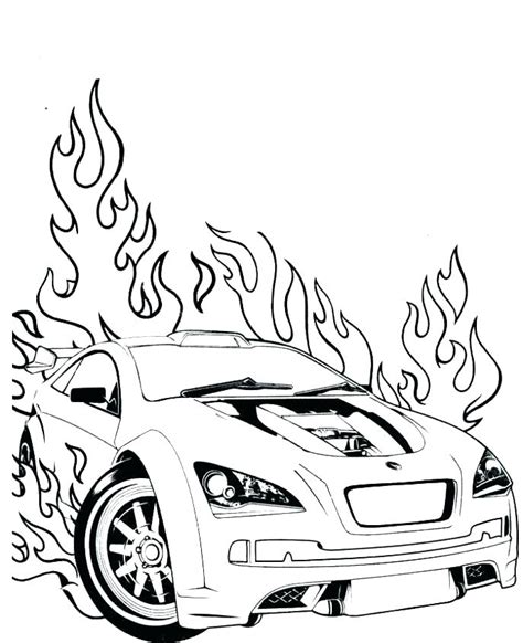 Fast Car Coloring Pages at GetDrawings | Free download