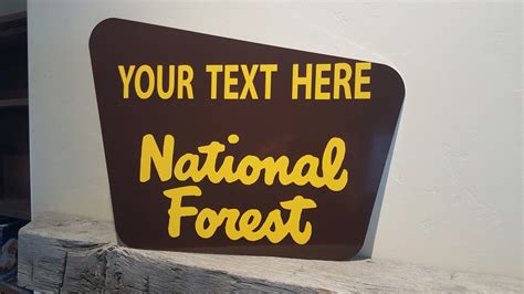 Custom National Forest Sign | Signs of the Mountains