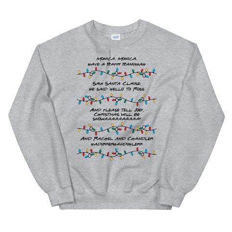 Friends Tv Show Christmas Sweater / Phoebe Christmas Song / Friends ...