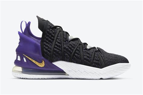 Nike LeBron 18 Lakers Court Purple CQ9283-004 Release Date - SBD