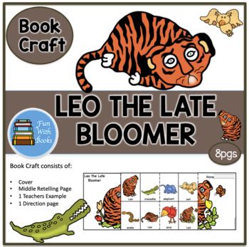 LEO THE LATE BLOOMER BOOK CRAFT by Fun With Books | TPT