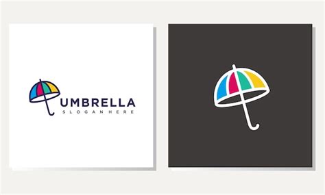 Premium Vector | A logo for a umbrella brand