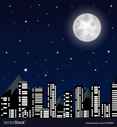 Background of night sky Royalty Free Vector Image