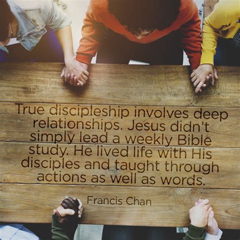 True discipleship involves deep relationships, not a weekly Bible study