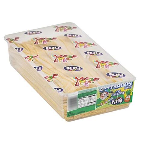 Pineapple Sour Belts 3.5 Pound Box - 200 Pieces