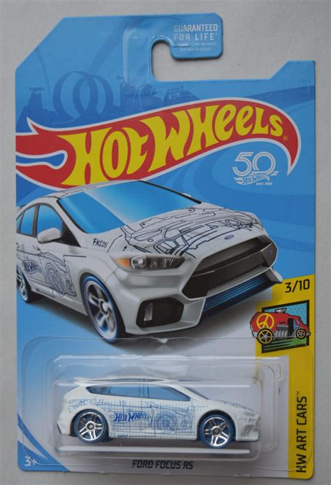 Buy Hot Wheels Art Cars Ford Focus Rs 3/10, white Online at desertcartUAE