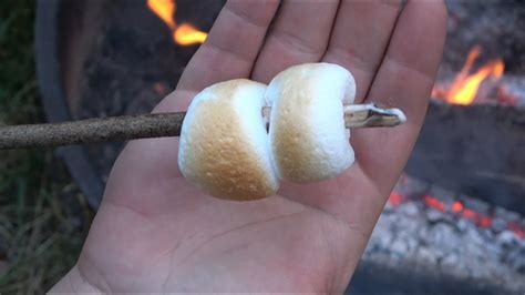 How To Roast The PERFECT Campfire Marshmallows...Easy Trick To Avoid Burnt Marshmallows... - YouTube